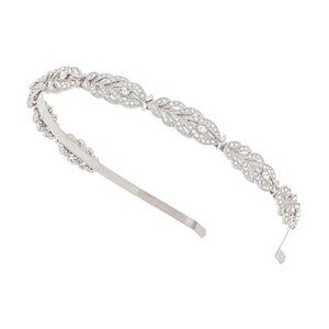 Flower Design Rhinestone Crystal Wedding Headband Bridal Headpieces Simple